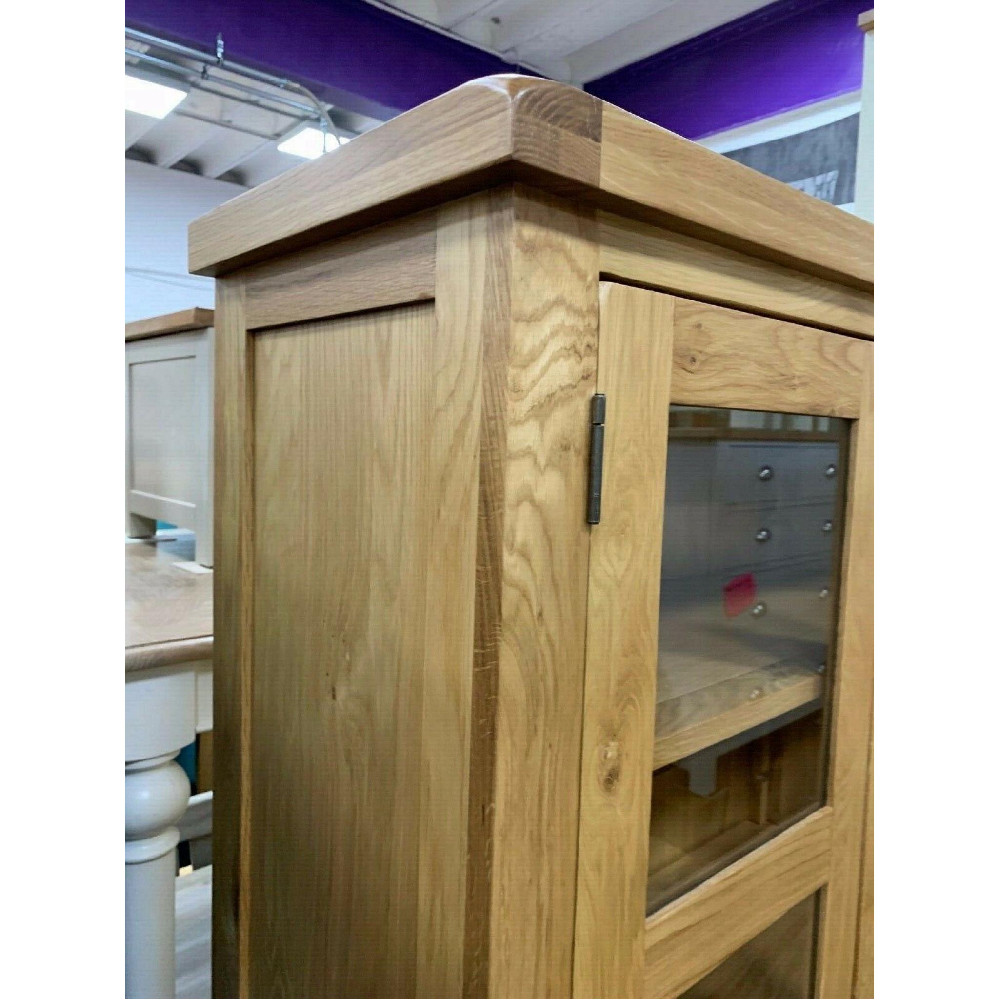 Natural Living Solid Golden Oak Display