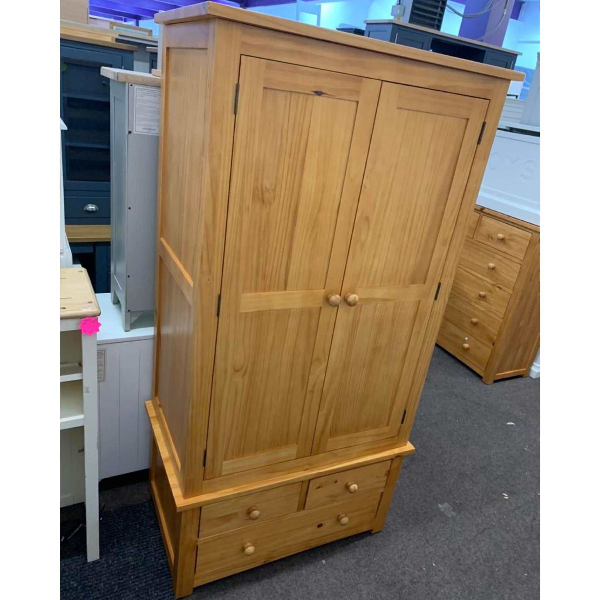 Pine Double Wardrobe