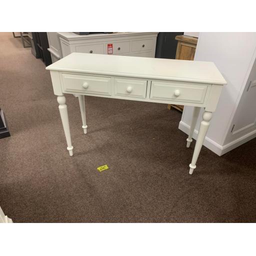 Warm white 3 Drawer Console Table