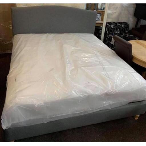 Restful Grey Linen 5ft Bed frame
