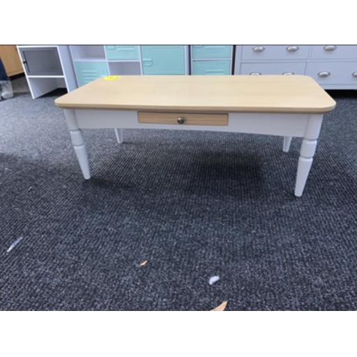 Pale Grey coffee table with drawer